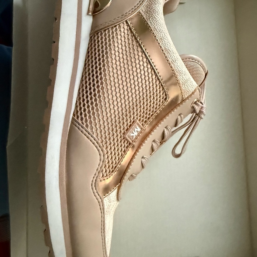 Michael Kors Women's Light Beige Sneakers - Picture 3 of 6